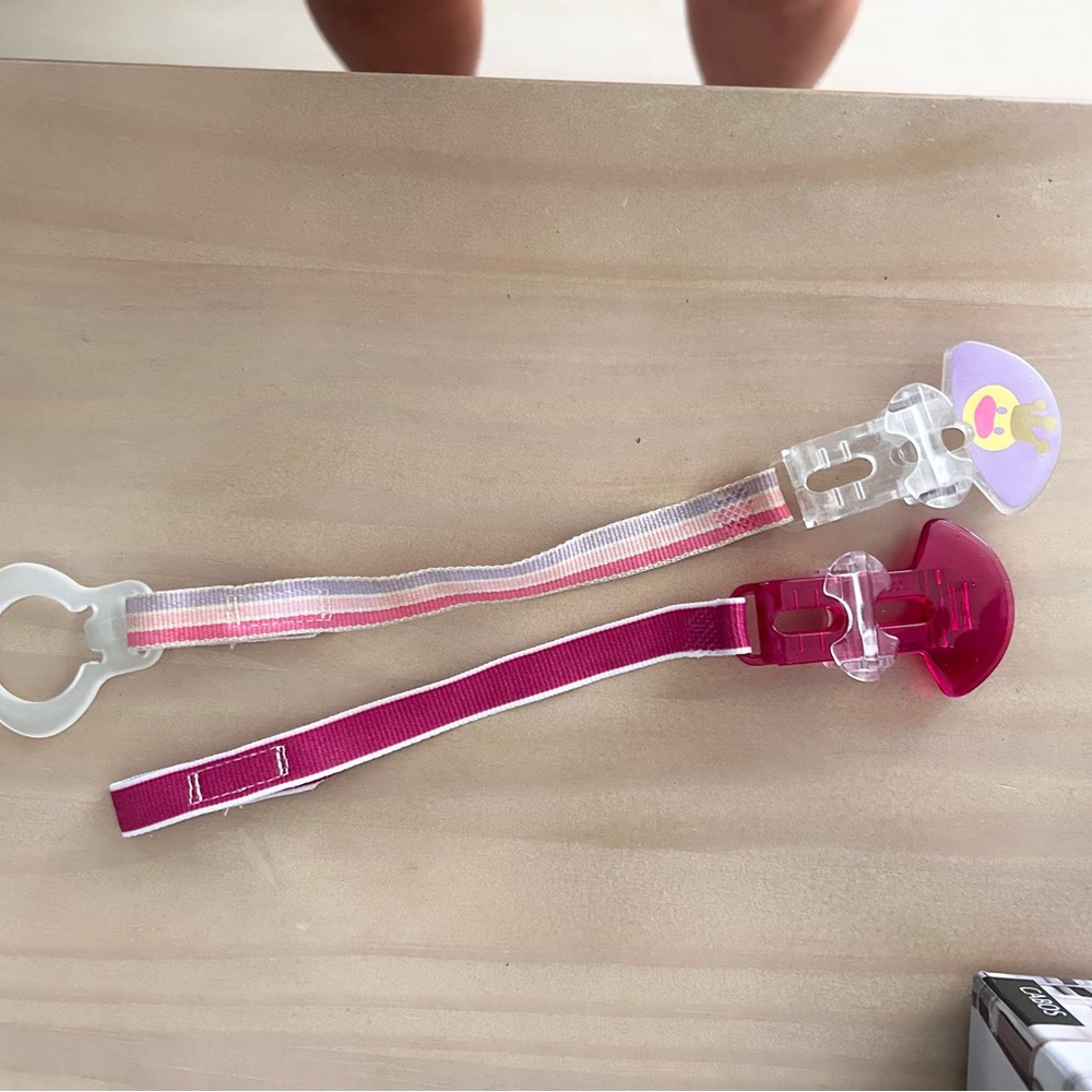 Vintage Pacifier Clips Set of 2